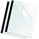 Albyco Klarsicht Einbanddeckel, Deckblatt, PVC Deckblätter,Klarsichtfolie - Transparent PVC, Format DIN A4, 210 x 297 mm, 0,30 mm/300 micron, Glänzend, pro 100 Stück