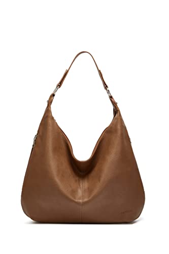 Image of Hobo Bags for Women Soft PU Leather Slouchy Bag Shoulder Purse with Zipper