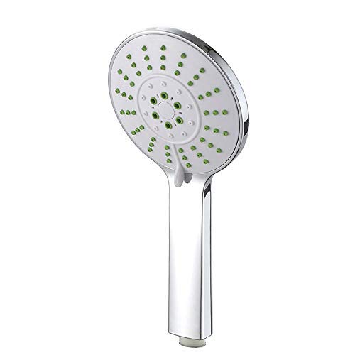 Douchette de salle de bains et pommeau douche de tête pression réglable d'appoint silver