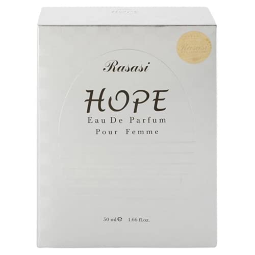 Hope For Women Edp - Eau De Parfum 50 Ml (1.6 Oz) I | Middle East Fragrance | Andalwood From India And Various Musky Notes | Evokes Success, Energy, Optimism & Hope | By Rasasi Perfumes #TOP2