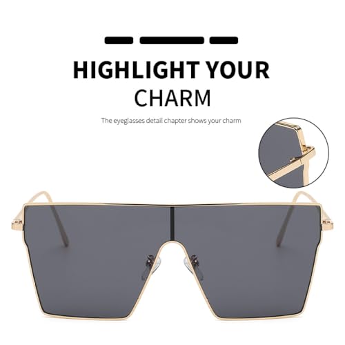 Square Sunglasses Women Men Fashion Model Goggle Gradients Lens Alloy Metal Frame Luxury Sun Glasses3