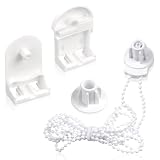 Wellrun Kit di riparazione per tende a rullo in plastica da 25 mm, frizione di ricambio, staffe e catena di perline di ricambio per tubi standard per tende a rullo, accessori di montaggio per tende a