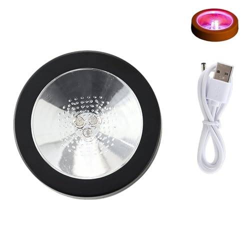 Bottone Sous-verre coloré avec lumière LED rechargeable par USB - Convient pour des visuels passionnants lors de cocktails, événements et réunions de famille