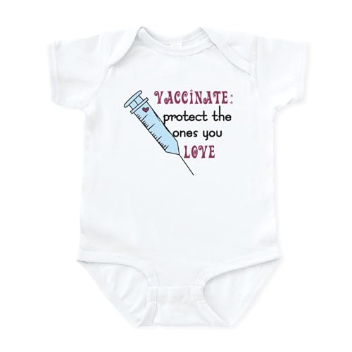 CafePress Vaccinate Infant Bodysuit Cute Infant Bodysuit Baby Romper Cloud White