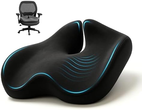 SitCushion Ergonomic Seat Cushion for Sciatica & Tailbone Pain Re...