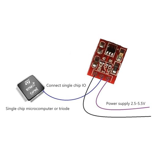 Sensor de botón táctil TTP223 para automatizar lámparas e interruptores de casa 4