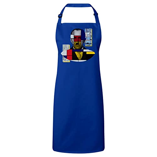 Tablier cuisine Mondrian collage art pour cuisiner avec style et créativité