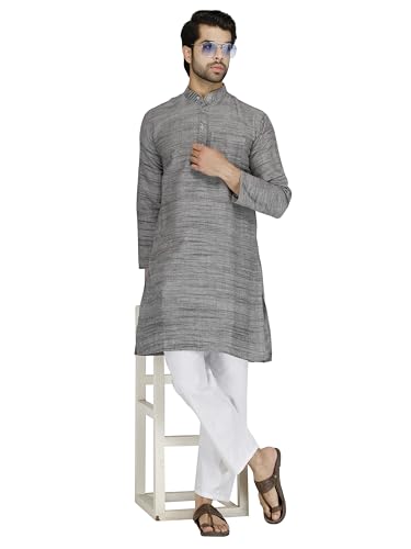 Image of Men's Khadie Cotton Relaxed Straight Kurta