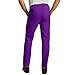 YUCENFU Men's Slim Fit Flat Front Dress Pant Expandable Waist Fashion Colored Tapered Slacks(Purple,36W×30L)