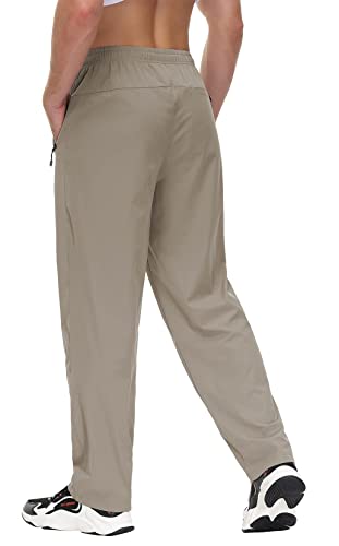 Butrends Wandelbroek voor heren, licht, waterdicht, outdoorbroek, wandelen, bergbeklimmen, met zakken met ritssluiting, elastische taille, workout-hardloopbroek, elastische ademende sportbroek - Image 4