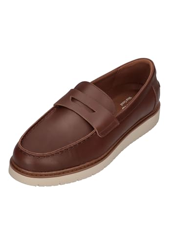 TOMS - Mens Navi Travel Lite Havana Dress Casual Shoes, Color Walnut Leather, Size: 10 D(M) US