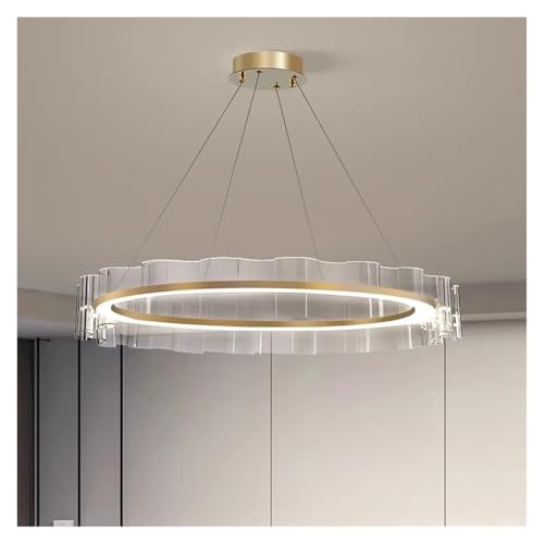 Lustre LED moderne plafonnier suspendu salon design intérieur contemporain