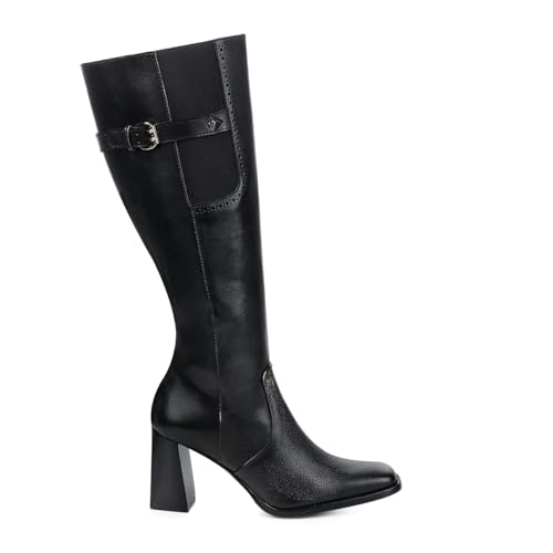 FRANCO CUADRA Boot for Women in Genuine Python Leather F31RSTS Black