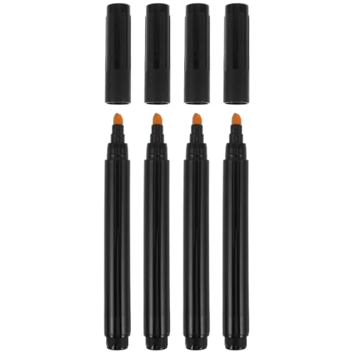 Housoutil 4-Pack Counterfeit Bill Detector Pen with Chisel Tip Money Checker Marker for Currency Verification Portable Fake Note Detection