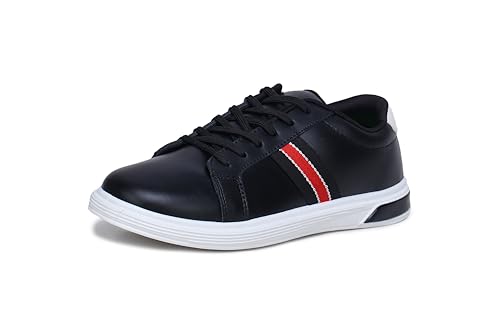 Image of ATHCO mens Milan Sneaker|Memory Foam Comfort|Laceup|Casual Shoes for Men|Soft Trendy Shoes For men|Fashion Sneaker|Genz|Millennials|Alpha|Footwear|Lightweight|EasyCare|Comfortable|Dailyuse|Extrasoft|SlipResistant|Durable|EasyCare|Shoes For Men's & Boy's