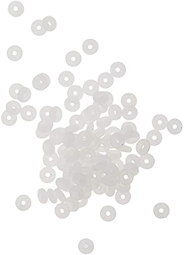 Braccialetti europei da 100 pezzi di Charma di perla di tappo in gomma di silicone, colore: Trasparente