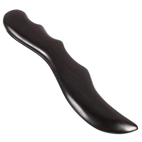 FRCOLOR Face Scraper Massage Board Facial Tool Face Massage Tools Wood Tools Acupuncture Scraping Board Blue Shot Glasses on Wood Massage Board