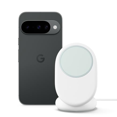 Google Pixel 10 – Smartphone ohne SIM-Lock, mit Gemini, innovativer Dreifach-Rückkamera, mehr als 24 Stunden Akkulaufzeit und 6,3 Zoll großem Actua-Display – Obsidian, 128GB with Pixelsnap Charger