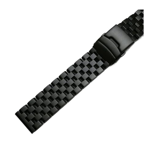 HMFang ubVhXeXX`[rvohXgbv 18mm/20mm/22mm/24mm/26mm ^puXbg Y fB[X Vo[ Xgoh(Black,24mm)