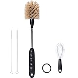 Jumperlay 4-in-1 Stainless Steel Baby Bottle Brush Set with 1 Pack Bottle Brush, 1 Pack Nipple Brush