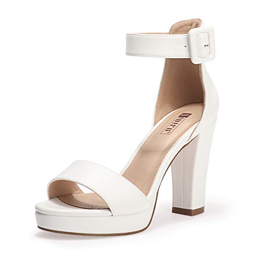 IDIFU Women's IN4 Sabrina Platform Chunky High Heels Ankle Strap...