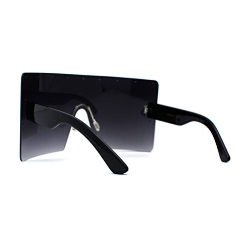 Oceanic Tie Dye Extra Oversize Rectangle Shield Mask Style Sunglasses4