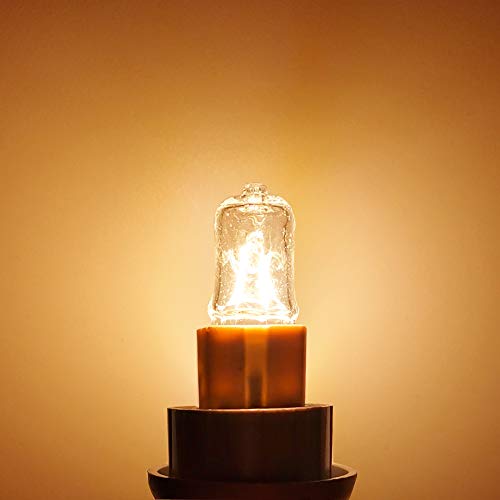 Specail G9 Halogen Bulb for Microwave Oven Cooker Bulb and Oven Bulb， 230v 25W Halogen Light Bulb 3000K 5 Packs