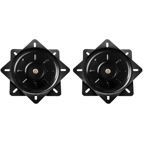 Lawnoval Tocadiscos de silla giratoria de media bola sólida para muebles y escritorios, 3 pulgadas, 4 pulgadas, negro, paquete de 2