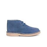 Pisamonas Pisacacas Niños Botas Safari Cordones Talla 22 Color Azulón