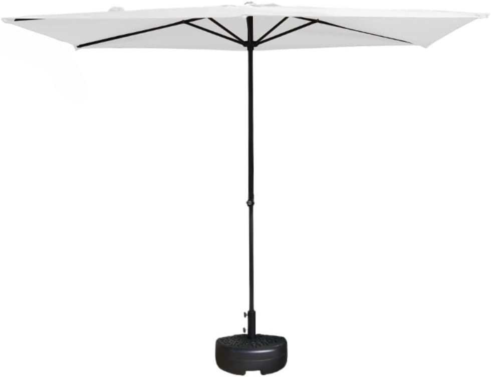 Outdoor Parasol Outdoor 8.2ft/250cm Patio Umbrella Beach Umbrella with Lift Button Market Umbrella with Base Patio Garden Umbrella(C-250cm/8.2ft)