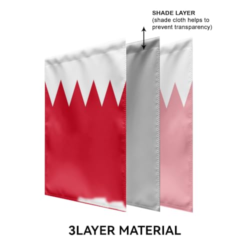 Drapeau de jardin Bahreïn 30,5 x 45,7 cm en maille polyester 220D double face