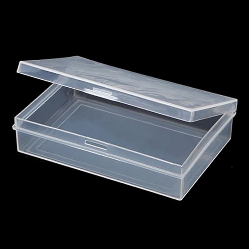 Image of Rectangle Plastic Beads Storage Containers Box (3.62 x 2.44 x 0.87 inch) with Lid, 12 Pack Plastic Clear Storage Containers with Lids for Beads,Earplugs,Pins, Small Items etc.