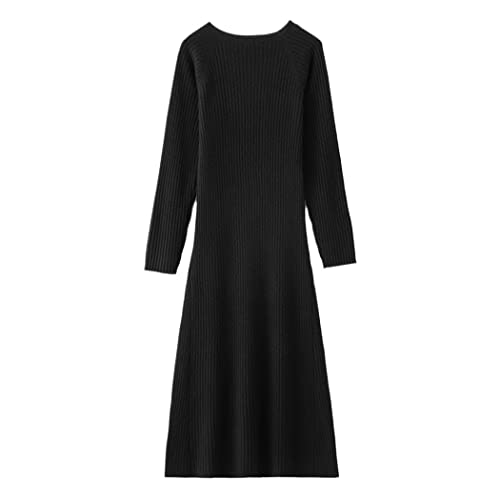 Robe pull longue cachemire FULBHPRINT style automne pour femme