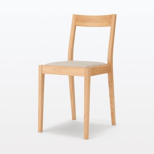 MUJI 無印良品 木製チェア ナチュラル 幅38×奥行48.5×高さ79cm ラバーウッド材 15144549 2脚セット [4]