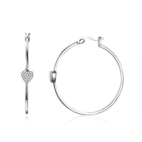 Boucles d'oreilles Coeur Argent 925 pour illuminer vos tenues de soirée et mariages
