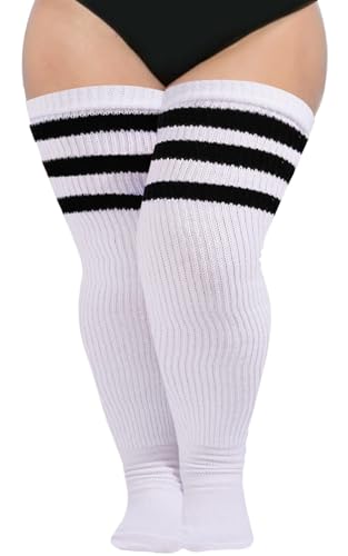 Image of Abodhu Plus Size Thigh High Socks for Thick Thighs Women- Extra Long Widened Extra Long Thick Knit