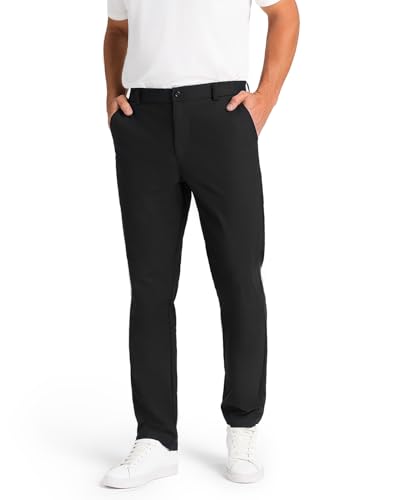 SNOWTEN Mens Slacks for Men, Classic Fit Golf Pants for