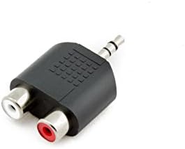 AKORD 3.5 mm Male Stereo Plug to 2 RCA Female Jack Audio Y Splitter Adapter