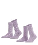 ESPRIT Wild Flower 2-Pack W So Cotton Estampados 2 Pares Calcetines, Azul (Mauve 6904), 36-41 (Pack de 2) para Mujer
