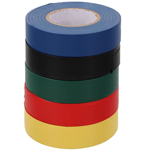 Unomor 5Pcs Insulation Tape Flame Electrical Tape for Indoor Use Heat Drumstick Grip Tape