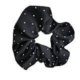 Shimmering Hair Scrunchies With Soft Fabric Band Fashion Hair Ties Women's...