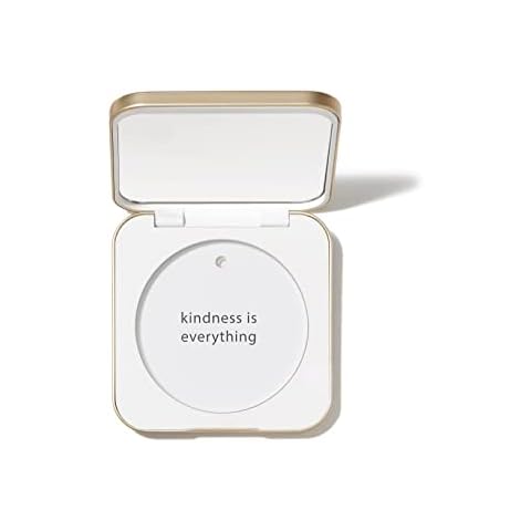 jane iredale Refillable Compact | Aluminum Shell & Magnetic Closure | Interior Mirror for On-The-Go Use | Compatible with all Powder Refills | White Cover
