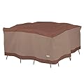 Duck Covers Ultimate Water-Resistant 92 Inch Square Patio Table & Chair Set Cover, Outdoor Table Cover