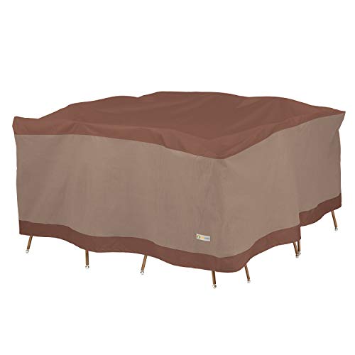 DUCKCOVERS Ultimate Water-Resistant 92 Inch Square Patio Table & Chair Set Cover, Outdoor Table Cover by Duck Covers - Used condition - US$52.59