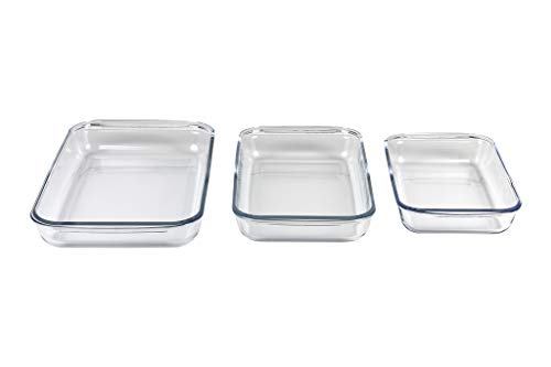 Set De 3 Fuentes Rectangulares De Borosilicato Modelo Baritina I Capacidad: 1600 Ml - 2200 Ml - 3000 Ml En Oferta Cofan Set De 3 Fuentes Rectangulares De Borosilicato Modelo Baritina I Capacidad: 1600 Ml - 2200 Ml - 3000 Ml