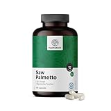 HealthyWorld Saw Palmetto – Sägepalme mit Zinkzusatz – 20:1 Extrakt – 180 pflanzliche Kapseln – Unterstützung für die Prostata – XXL-Packung – Für 6 Monate