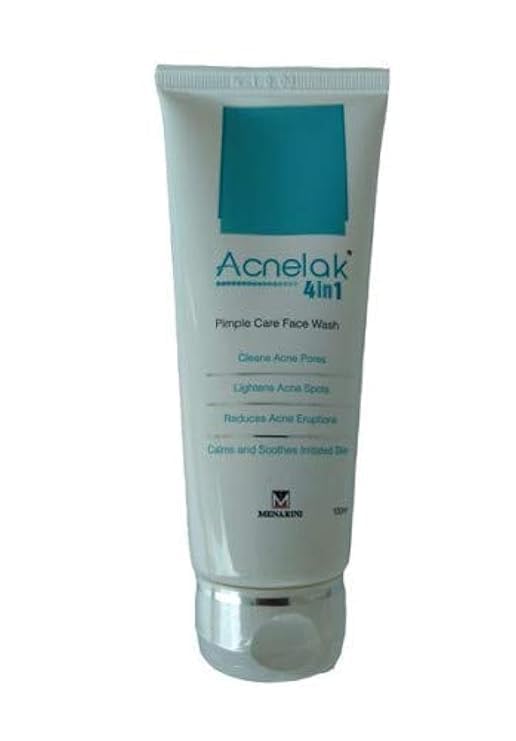 Acnelak 4 in 1 Pimple Care Face Wash, 100ml, for Acne Prone and Oily Skin — Flash AI Score 93/100