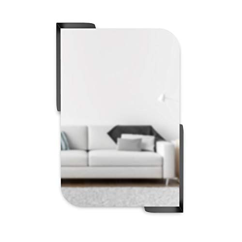 Umbra Alcove Wall Mirror For Entryways, Bathrooms, Living Rooms And More, 30 Inches X 20 Inches, Black #TOP7