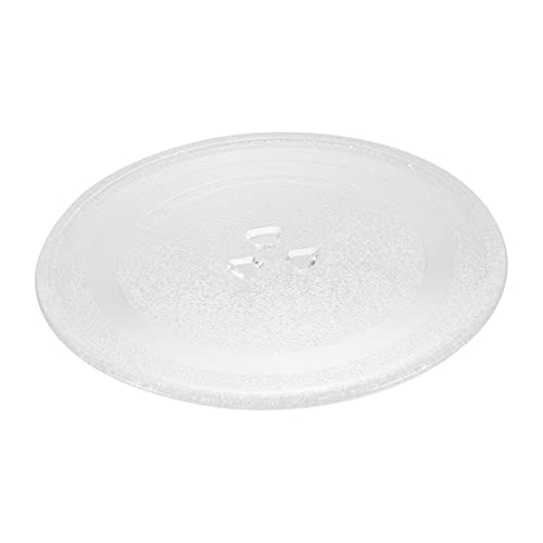 SOIMISS Plato de Vidrio para Microondas de Repuesto de Plato Giratorio para Microondas con Instalación y Vidrio Resistente Compatible Mayoría de