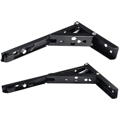 Support triangulaire pliable pour libérer de l'espace au mur - 4